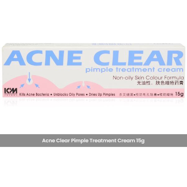 Picture of []Free Shipping [] Acne Clear Pimple Treatment Cream 15G ICM Pharma ...