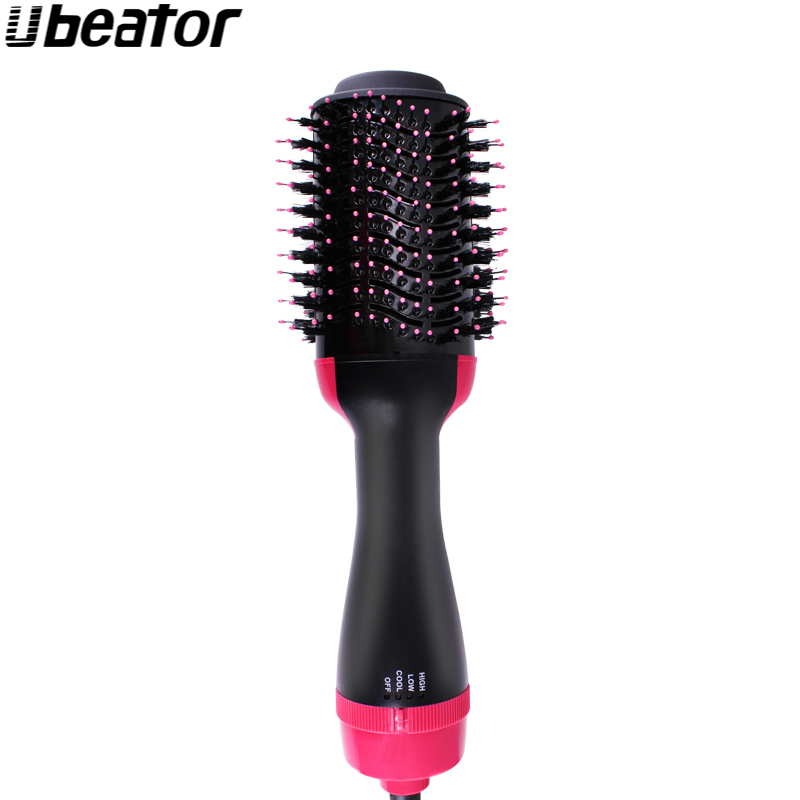 Ubeator Hot Air Brush Comb Electric Hair Dryer Rotating Brush 2 in 1