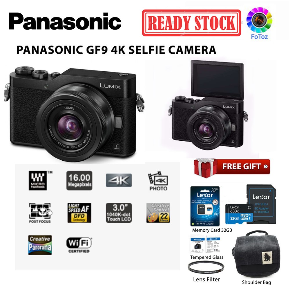 Panasonic Lumix GF9K GF9 Mirrorless Camera With 12-32mm Lens Kit + 16GB +  Case | Shopee Malaysia