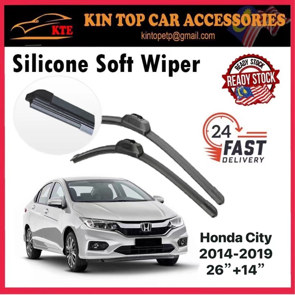 Ready Stock🔥Honda City Wiper Honda City 20142019 HIGH QUALITY Soft