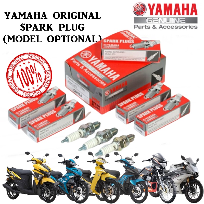 YAMAHA ORIGINAL NGK SPARK PLUG (ALL MODEL OPTION) / 100% ORI HONG LEONG ...