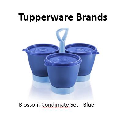 Tupperware Blossom Condimate Set - Blue | Shopee Malaysia