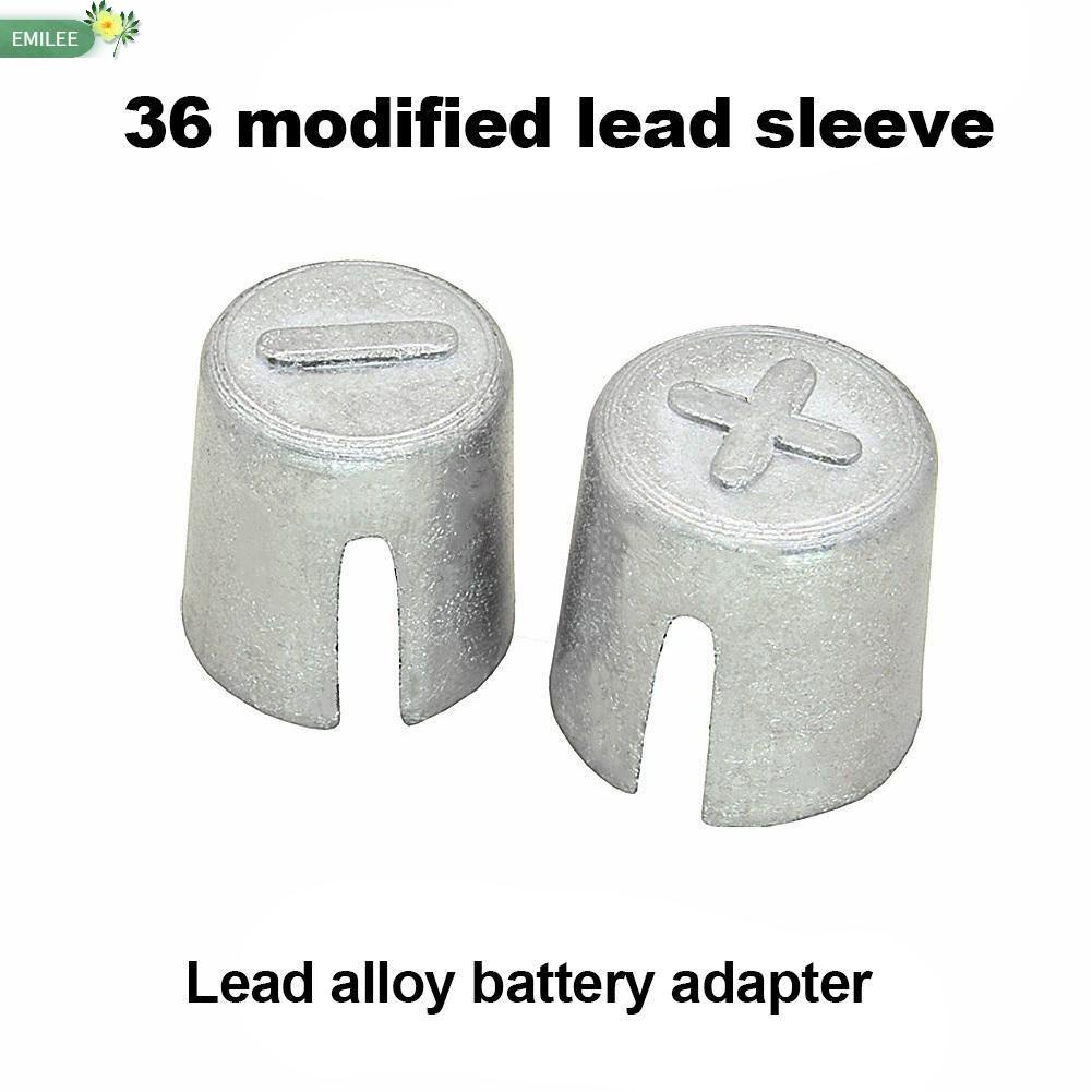 EMILEE 1Pair Durable Battery Terminal Converters Lead Repair Shim Post