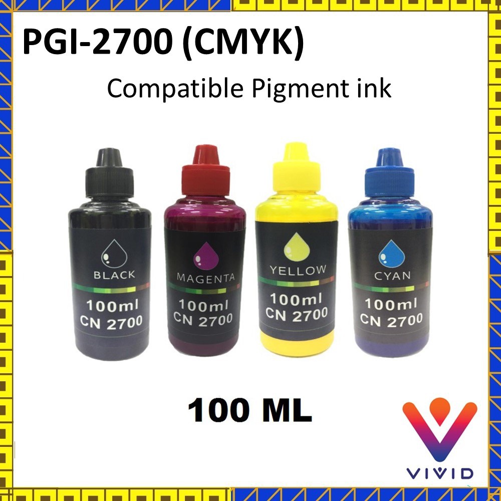 Compatible Pigment ink for Canon PGI 2700 INK 100ML | Shopee Malaysia
