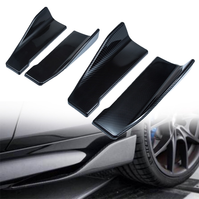 Universal Car Spoiler Lateral Front Bumper Rear Side Skirt Lip Rocker ...