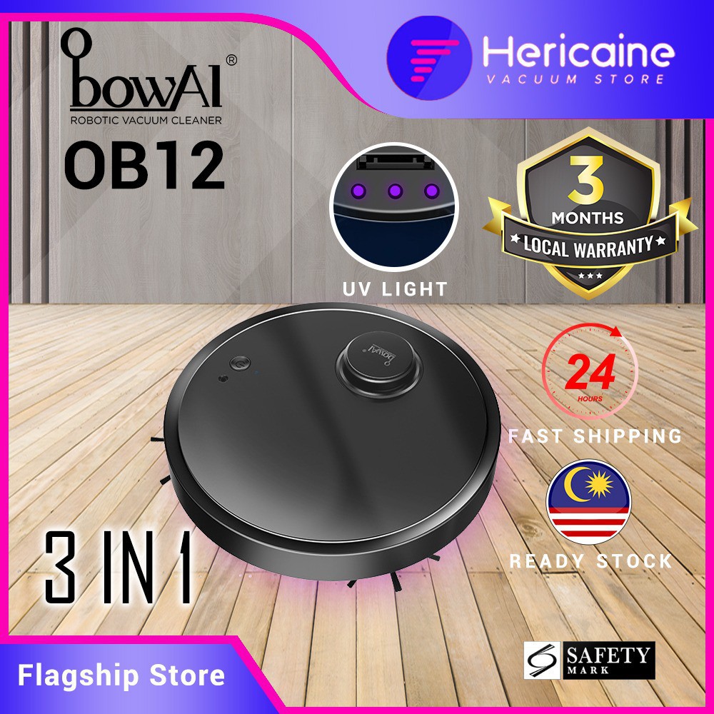 penyedut habuk Upgraded🇲🇾 BOWAI Robotic vacuum cleaner OB12 Sweep