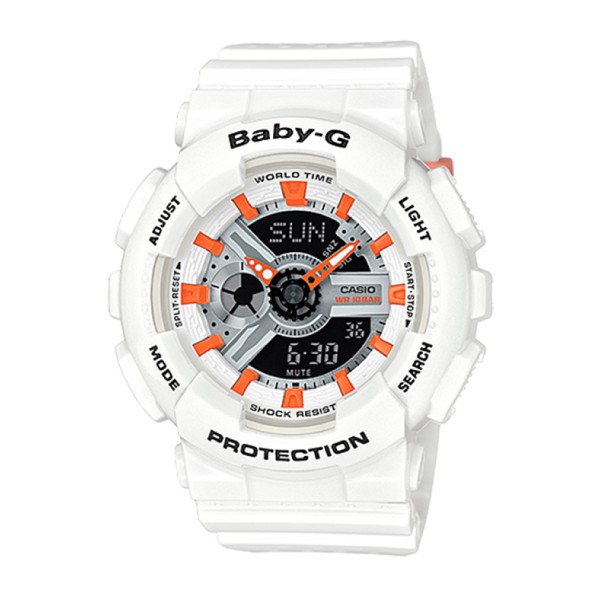Casio Baby G BA 110 Punching Pattern Series White Resin Band Watch BA110PP 7A2 BA 110PP 7A2 Shopee Malaysia