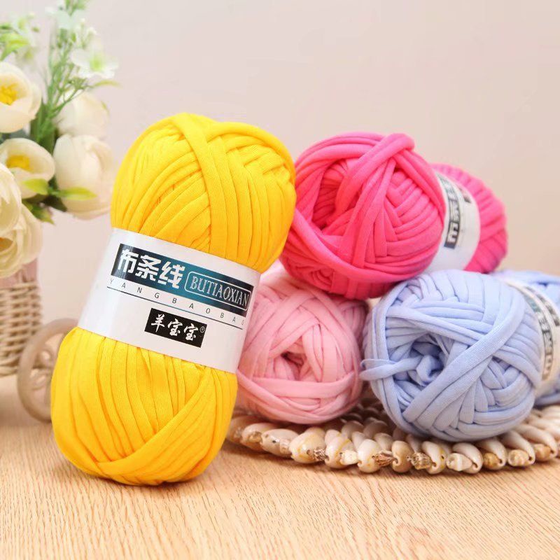 Benang T Shirt Yarn Kait Crochet Knitting Yarn Benang T-Shirt ...