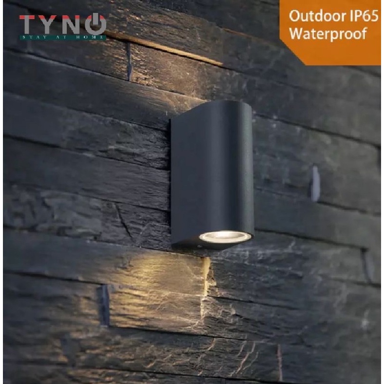 Wall Lamp GU10 Aluminium Outdoor Indoor Ip65 Up Down White Black Modern ...