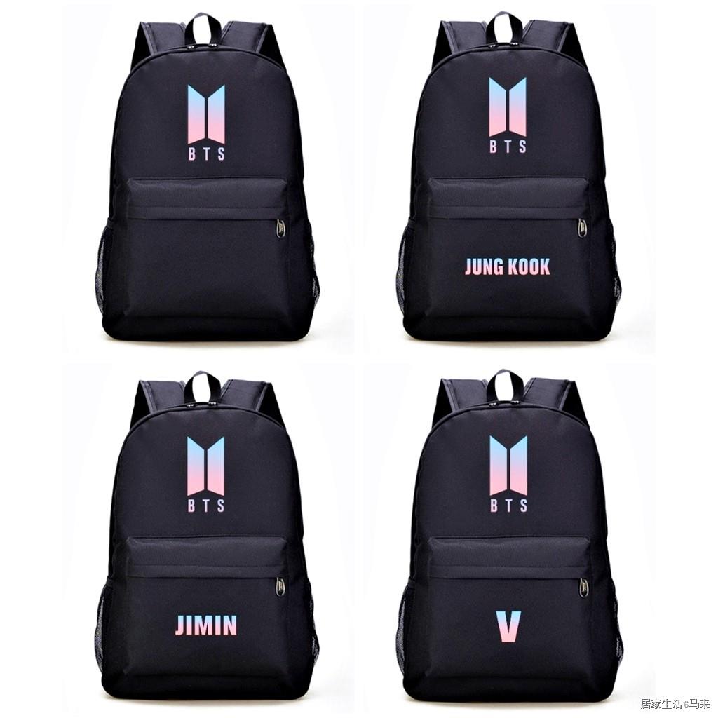 Ladies korean fashion bag BTS Backpack with USB charge school