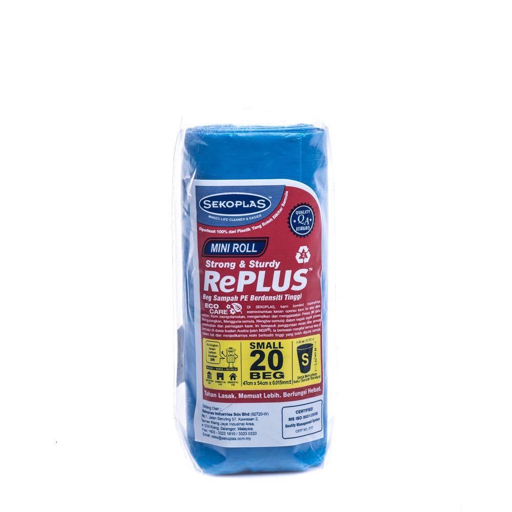 SEKOPLAS RePlus HDPE Mini Roll Garbage Bags Small (20pcs) | Shopee Malaysia