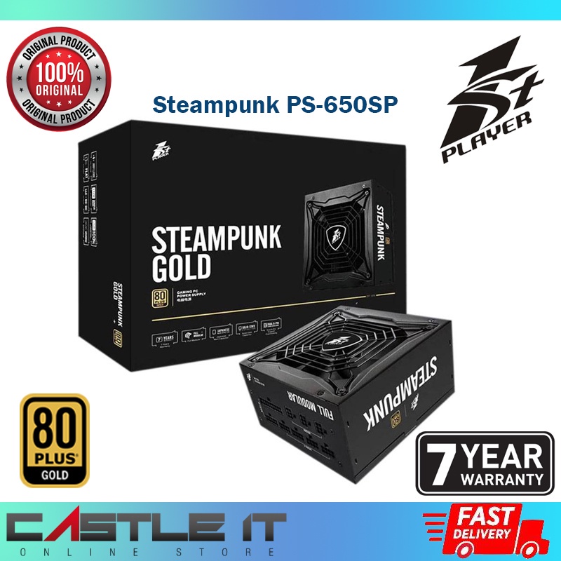 1st Player STEAMPUNK 80PLUS GOLD 850W 750W 650W Full Modular Power ...