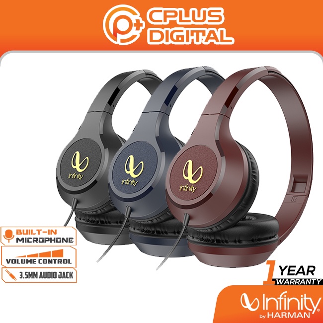 Infinity by Harman Wynd 700 Wired On-Ear Headphones Infinity Deep Bass ...