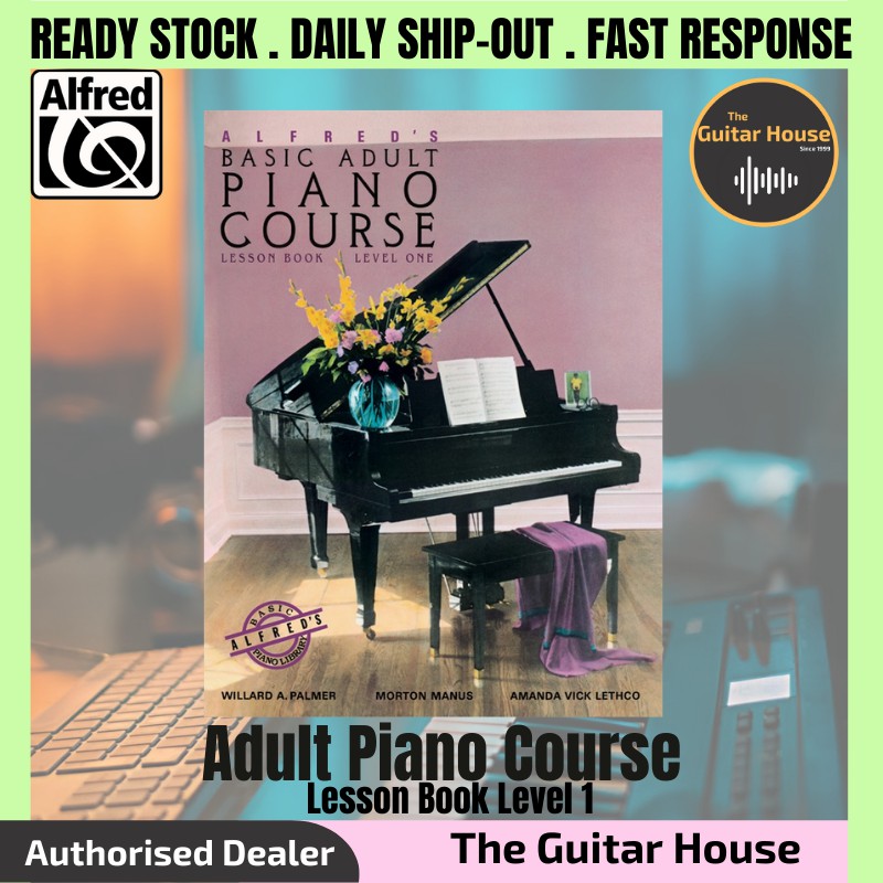 Alfred's basic adult piano on sale course level one