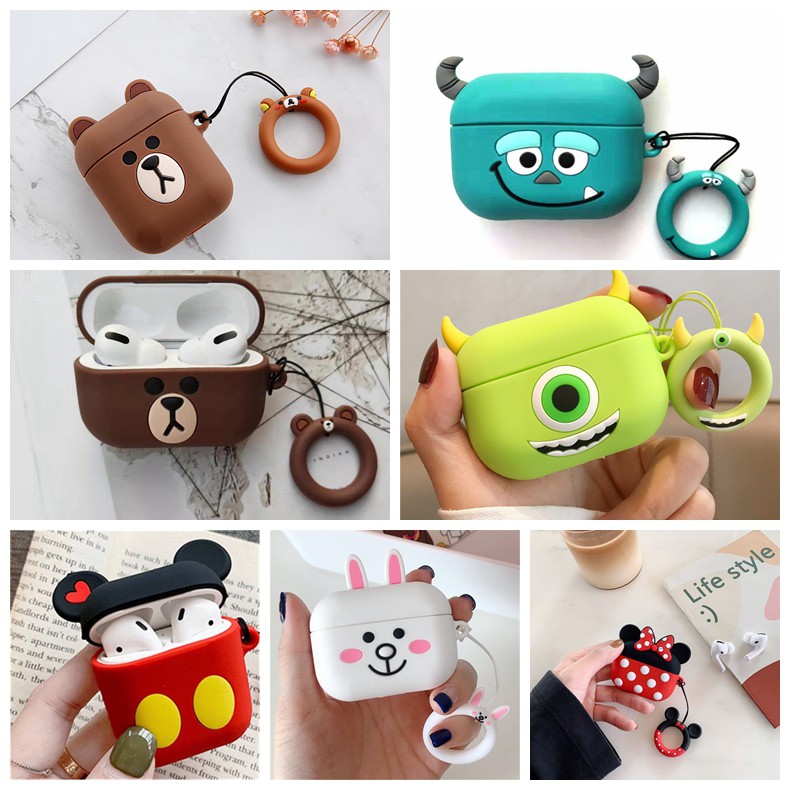 AirPod Earpod For i10 i12 i9s tws Cute Silicone Case For Apple