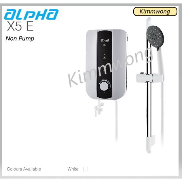 ALPHA WATER HEATER X5E (No Pump) Shopee Malaysia