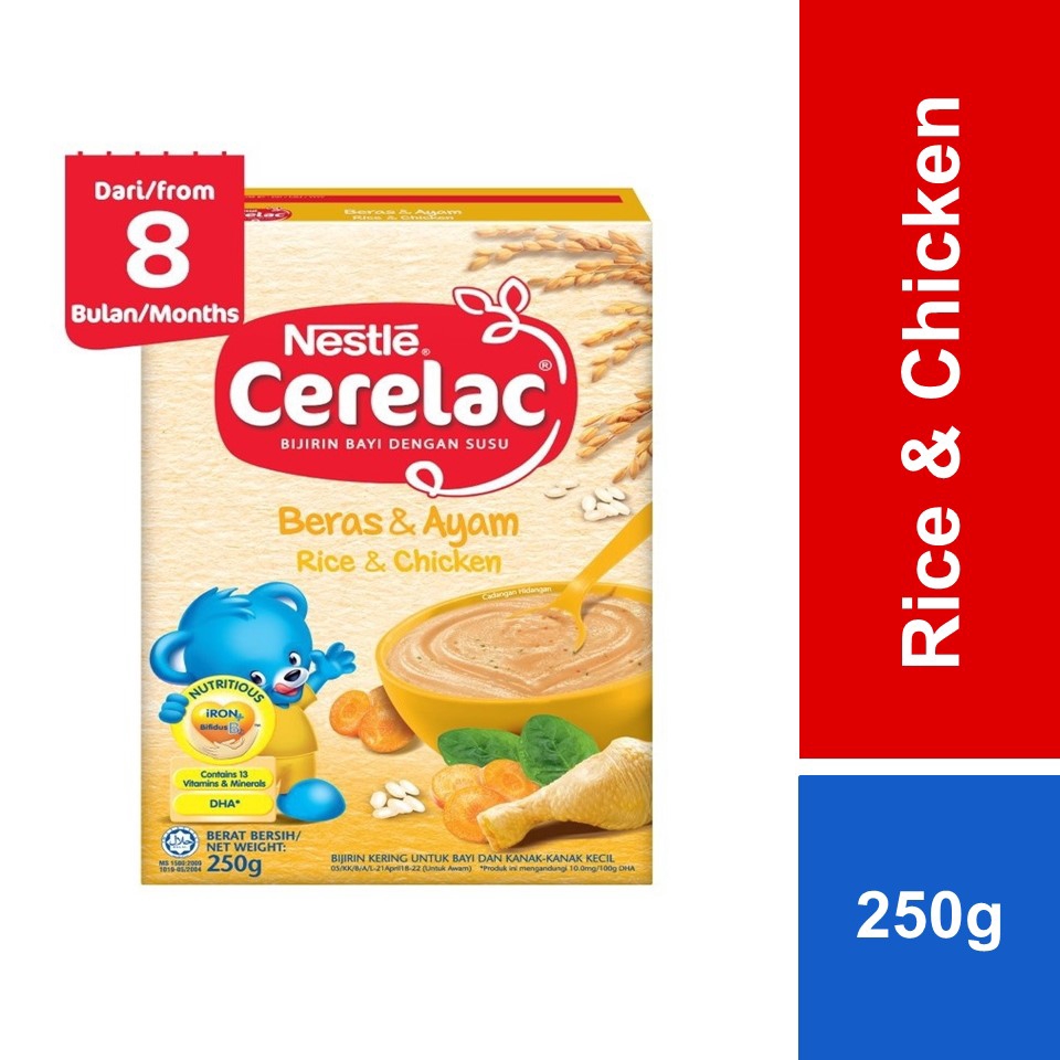 Nestle Cerelac Infant Cereals With Milk Rice Chicken G Shopee