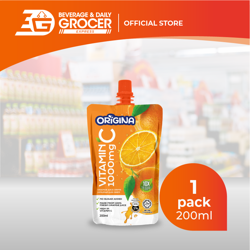 Origina Orange Juice Drink Vitamin C ( 1 x 200ml ) 1 Pack Shopee Malaysia