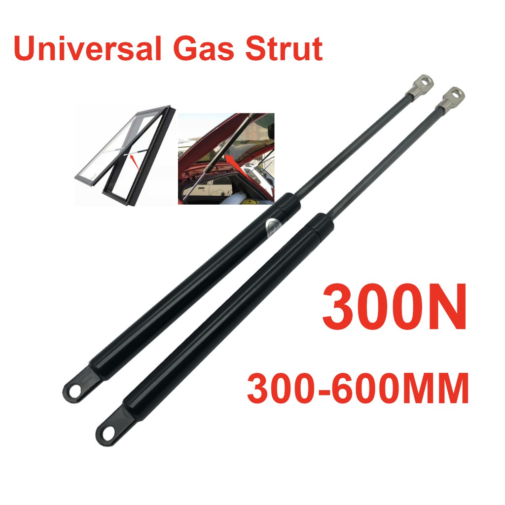 2x 300N 30KG 300-600mm Universal Car Struts Front Bonnet Hood Rear ...