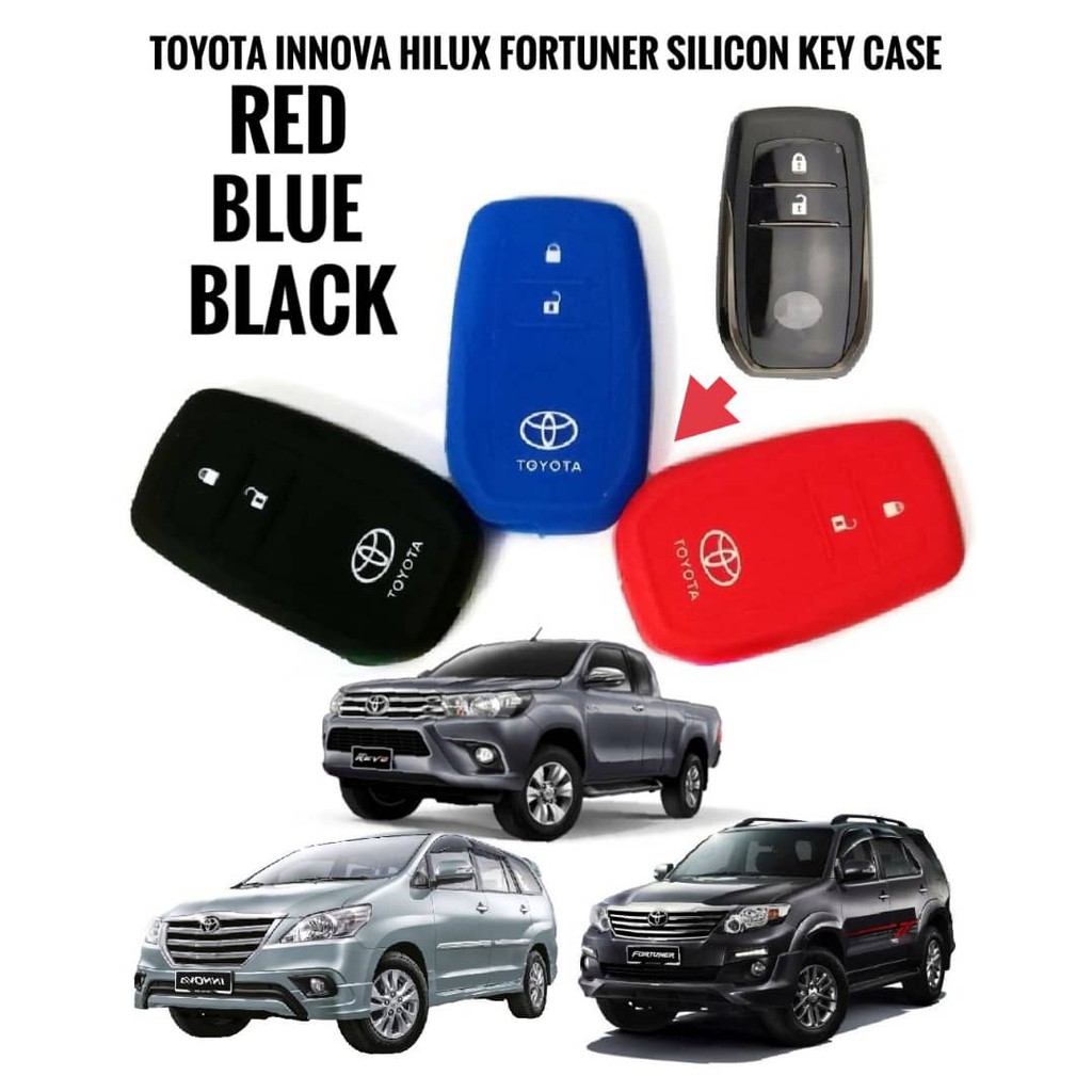 Car Remote Control Key Cover Hilux Innova Fortuner Silicone Key Case ...