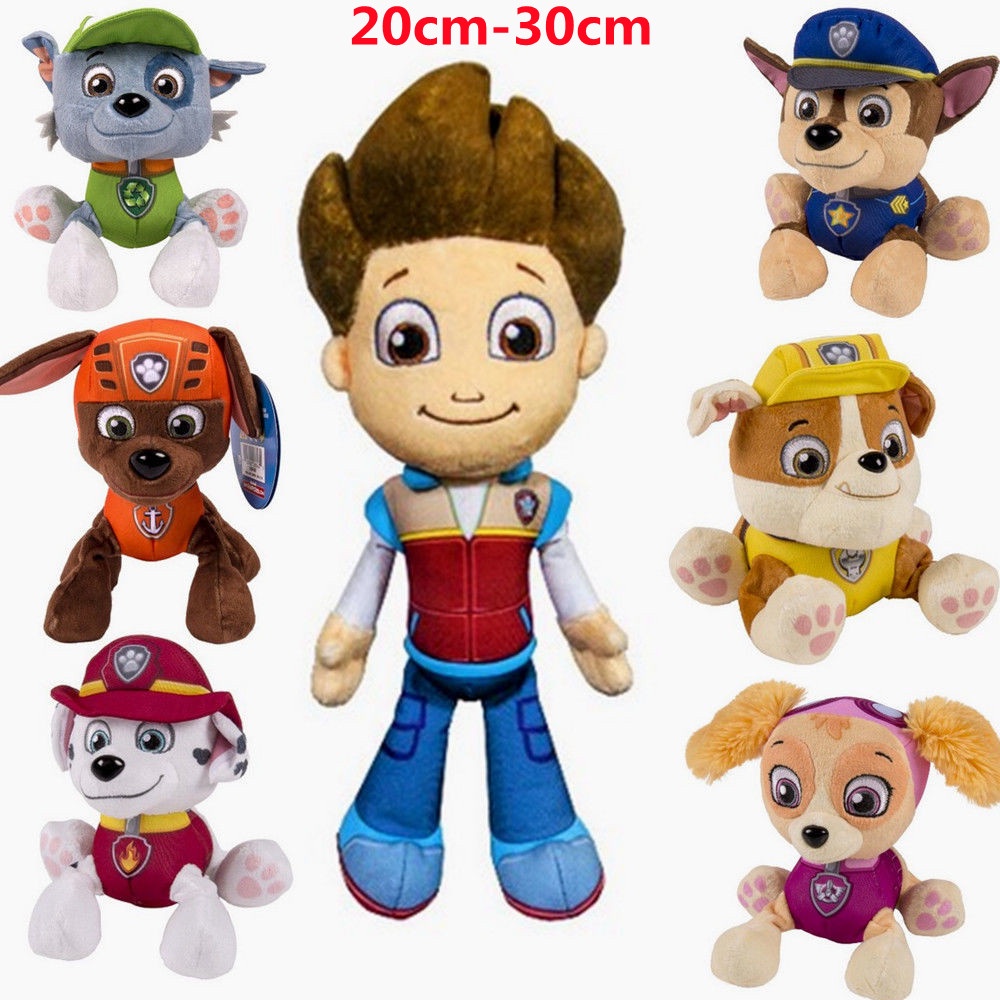 Paw Patrol Plush Doll Ryder Chase Marshall Skye Rocky Rubble Zuma