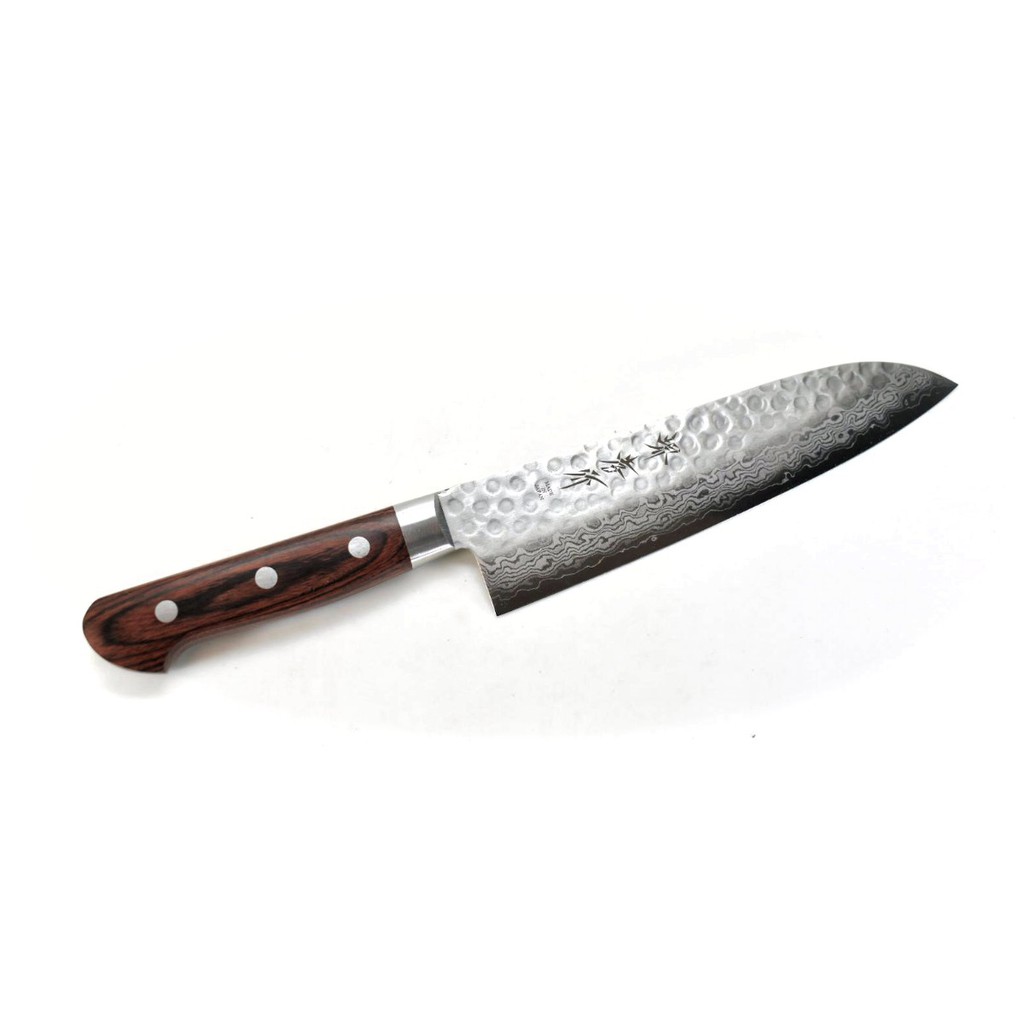 Sakai Takayukivg 10 17 Layers Hammered Damascus Steel Santoku Knife