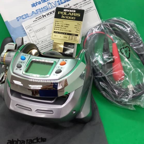 Alpha Tackle Polaris iv 1000 Electric Fishing Reel. Mesin Bangkela  Pelantar. 20KG Drag. Beastmaster Korea