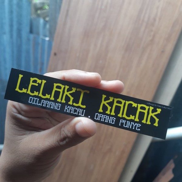 Lelaki Kacak Dilarang kacau, orang punye 86 Sticker Motor Kereta Laptop ...