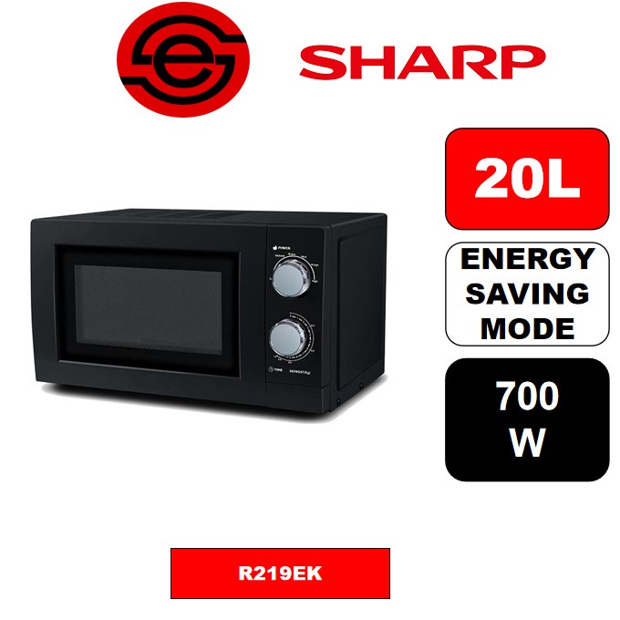 SHARP R219EK 20L SOLO MICROWAVE OVEN Shopee Malaysia
