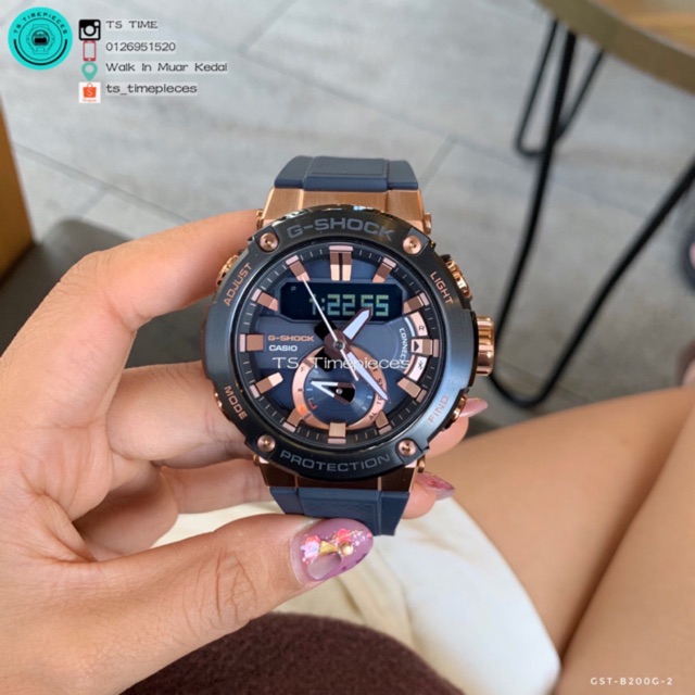 G shock g discount steel rose gold