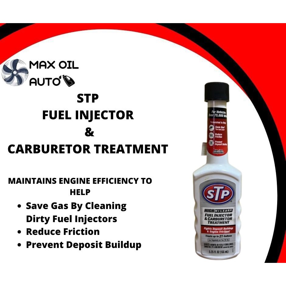 STP High Mileage Fuel Injector And Carburetor Treatment 155ml Shopee Malaysia