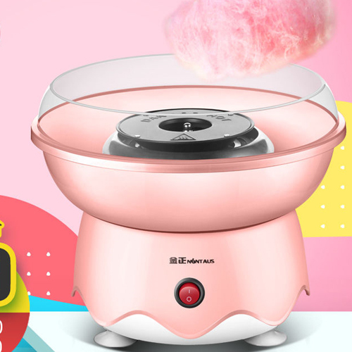 Household Automatic Mini Cotton Candy Machine + 3 Packs of Colored