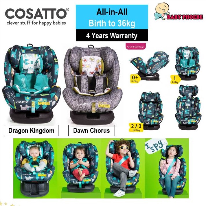 Cosatto all in outlet all car seat instructions