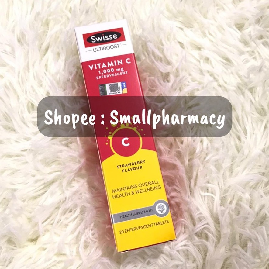 Swisse Ultiboost Vitamin C 1000mg Effervescent 606578 20 Tabs Strawberry Flavor Shopee Malaysia