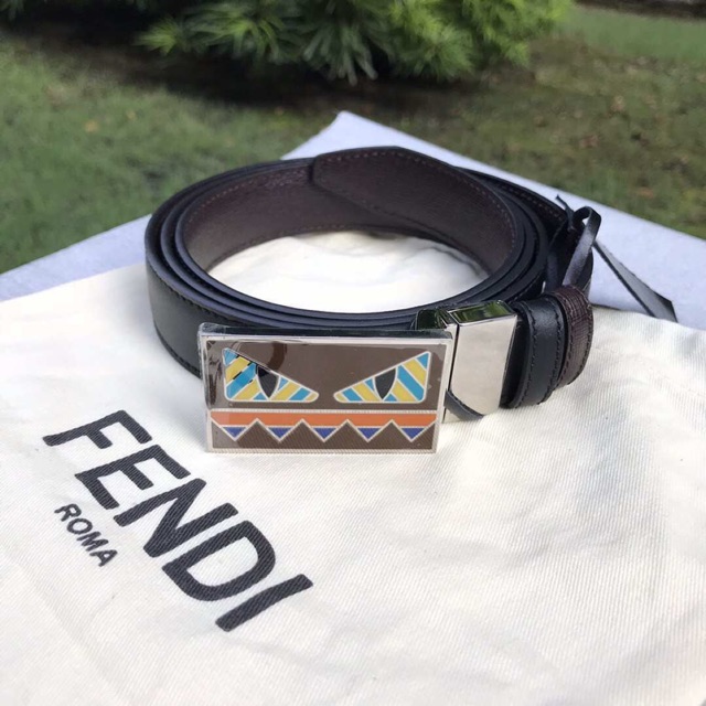 Fendi monster face on sale belt