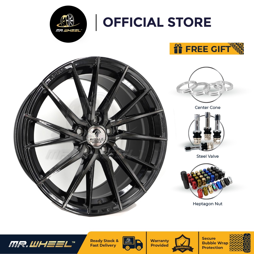 New Sport Rim ROMA ZX185 18x8/9 5H112-114.3 ET42/40 18 inch 18 inci Mr ...
