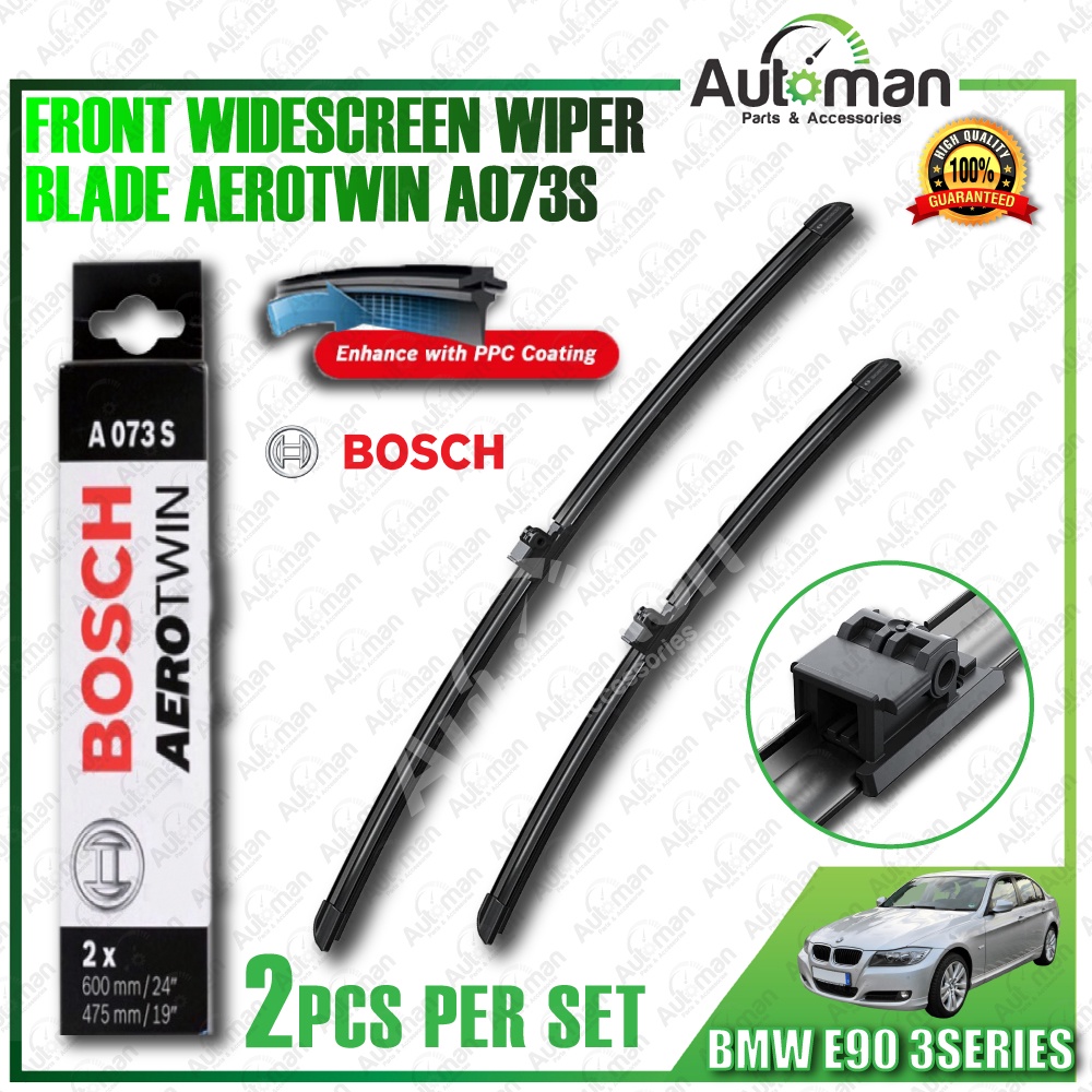 BOSCH Aerotwin A073S BMW 3 SERIES E90 Front Frameless Flat Blade Wiper