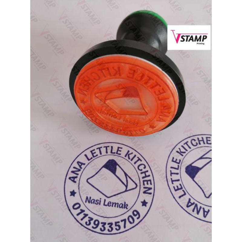 Rubber stamp Round - cop bulat / cop company(WITH OUT INK) | Shopee ...