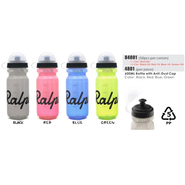 Ralph Bicycle Water Bottle 600ml 