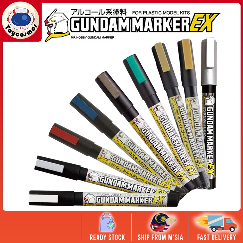 MR.HOBBY XGM202 Gundam Marker EX TRANS-AM, Paint Type, EX Series, Pennarelli, Gundam, Iridescente Ologramma Arcobaleno Effetto Metallo, Rosso, Scalpello