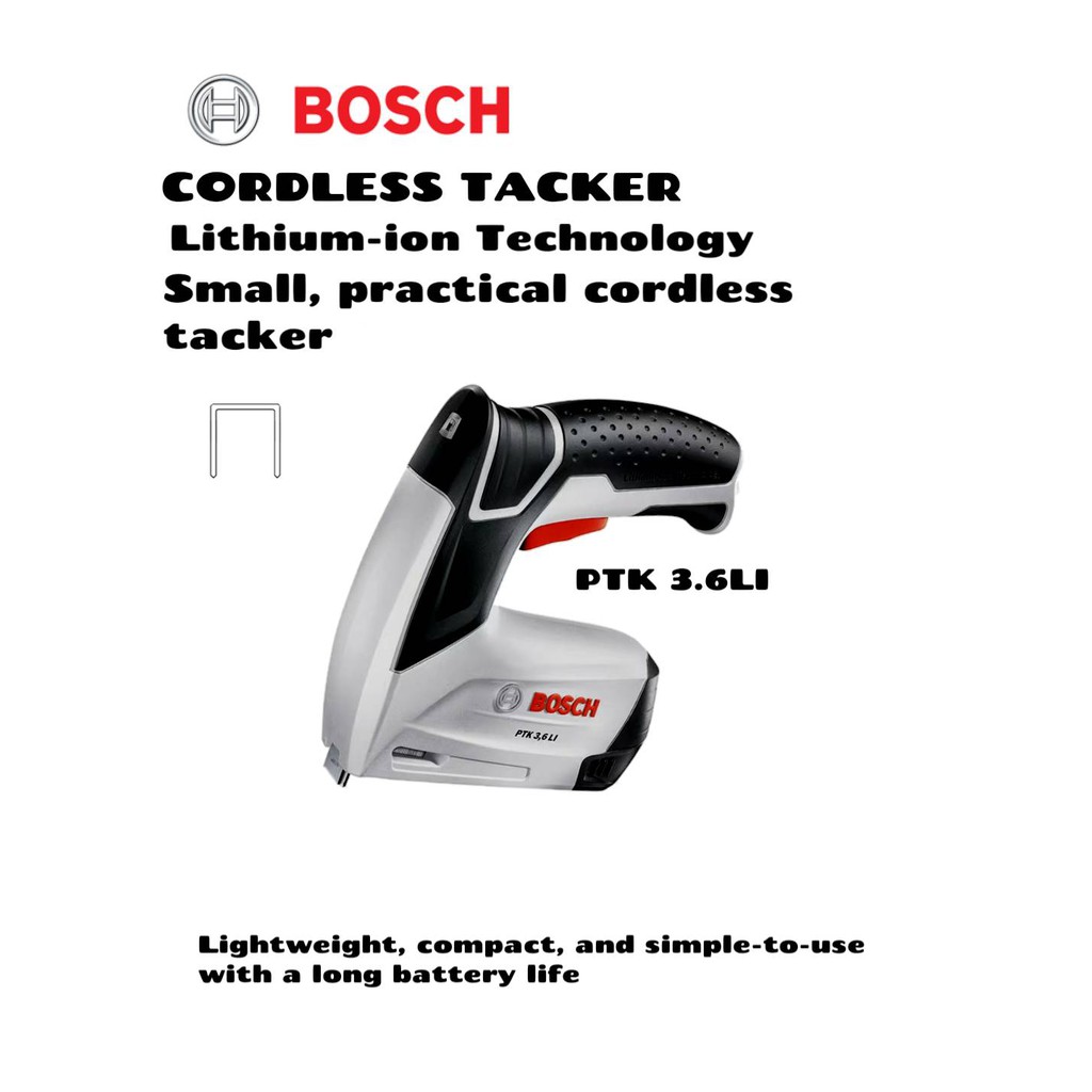 Bosch cordless tacker discount ptk 3.6 li