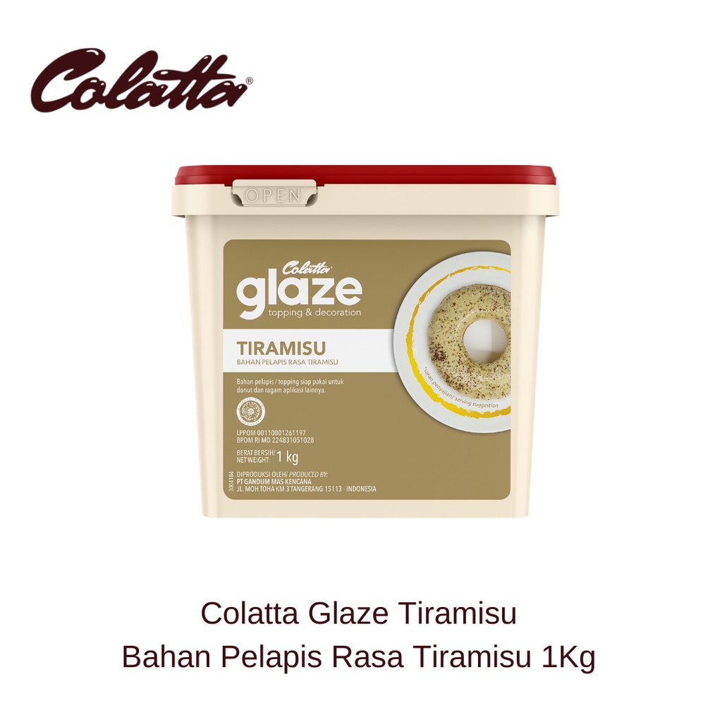 Colatta Tiramisu Glaze - Tiramisu Flavor Coating Material 1Kg | Shopee ...