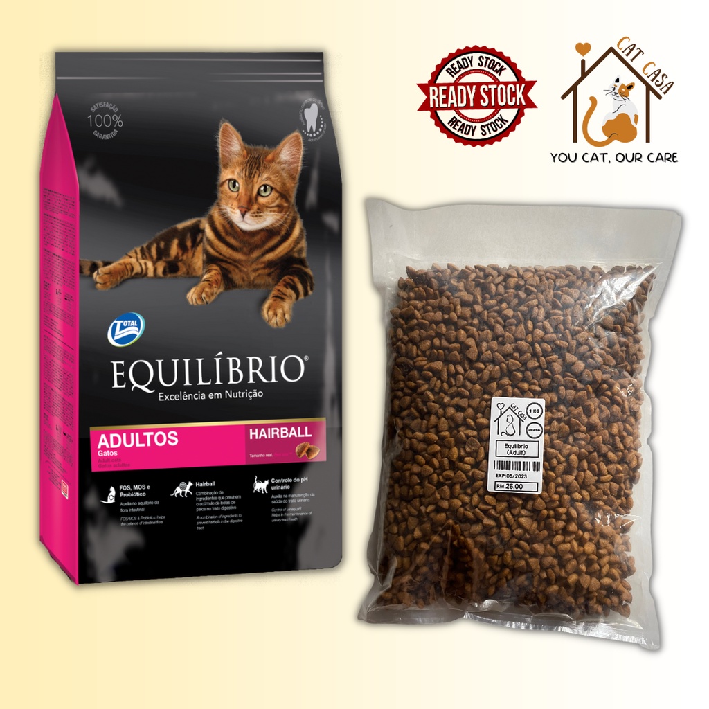 Equilibrio cat dry food Adult 1kg (repack) Shopee Malaysia