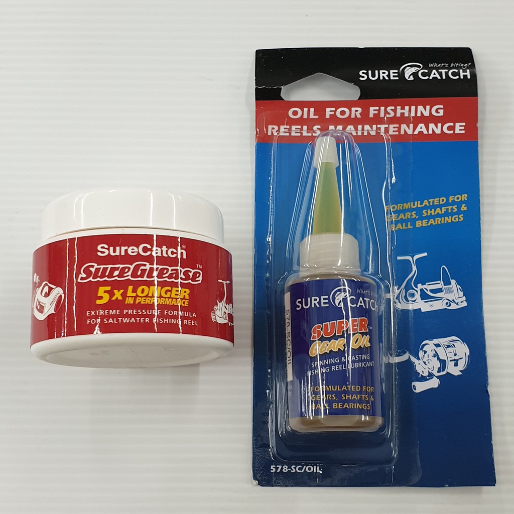 SURECATCH FISHING REEL OIL AND GREASE # TOYA SPEED OIL BUTTER GREASE #  FISHING REEL OIL AND GREASE