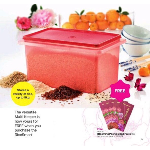Tupperware Rice Keeper 5kg | Shopee Malaysia