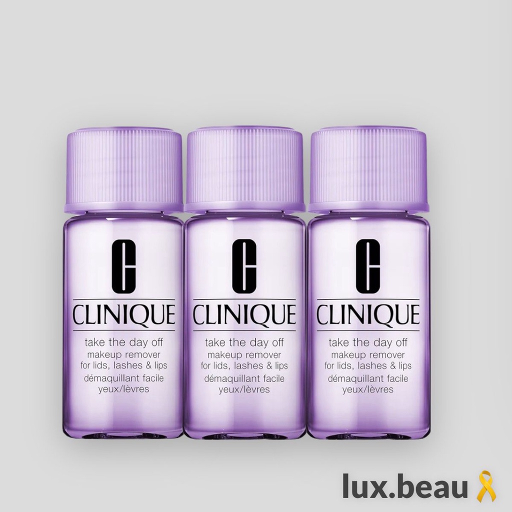 Luxbeau Clinique Take The Day Off Makeup Remover For Lids Lashes And Lips 30ml Travel Size 9494