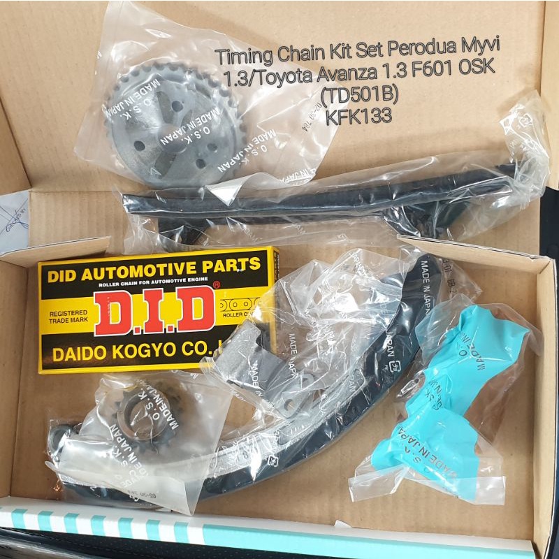 Timing Chain Kit Set Perodua Myvi 1.3/Toyota Avanza 1.3 F601 OSK