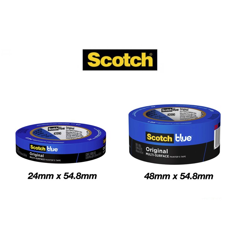 (GENUINE FRESH BATCH) 3M Scotch Blue 2090 Original Multi Surface