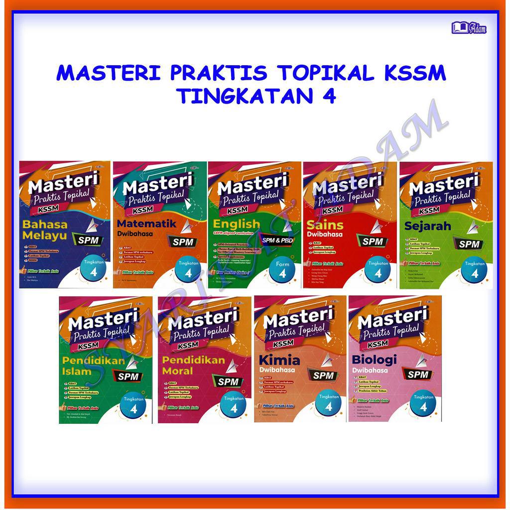 Adm Buku Latihan 2023 Masteri Praktis Topikal Kssm Tingkatan 4 Shopee Malaysia 1471