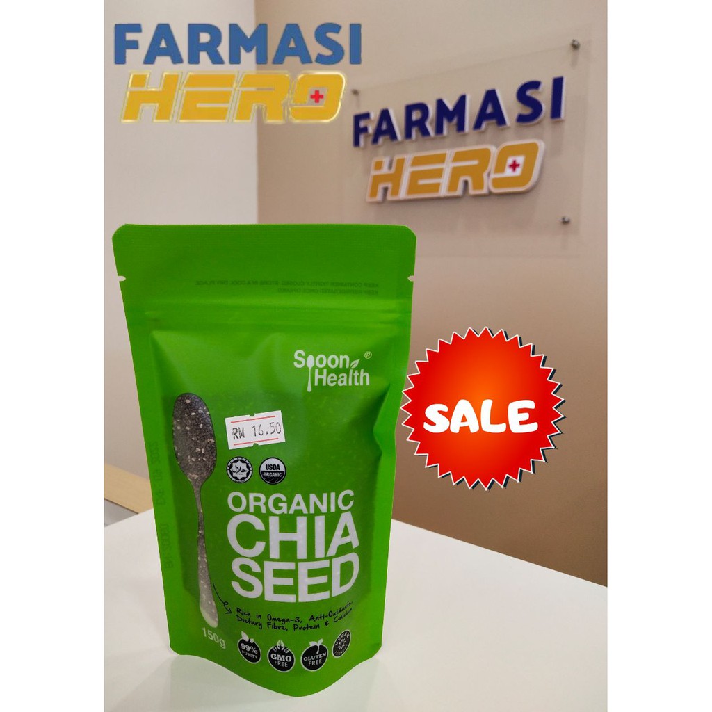 Spoon Health Organic Chia Seeds 150G Shopee Malaysia